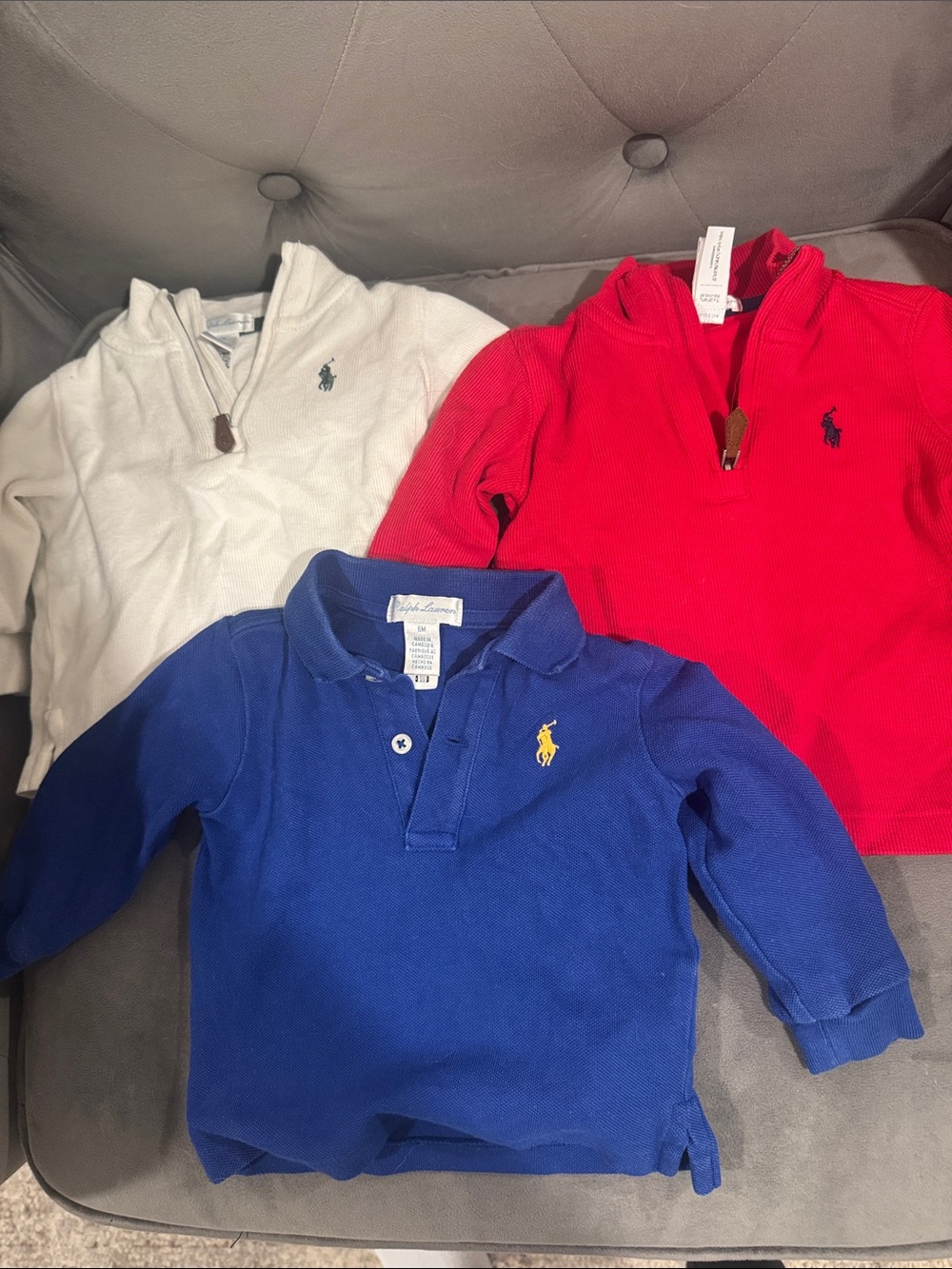 Polo by Ralph Lauren Red, White & Blue Kids Polo and Quarter-Zip Tops